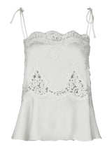 Neo Noir Kaela Heavy Sateen Lace Top 168290 Col.Pearl