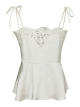Neo Noir Kaela Heavy Sateen Lace Top 168290 Col.Pearl
