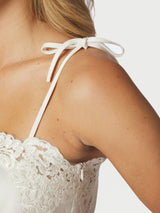 Neo Noir Kaela Heavy Sateen Lace Top 168290 Col.Pearl