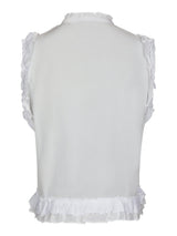 Neo Noir Celia Ruffle Top 168323 Col. White