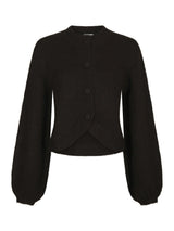 Neo Noir Gio Fluffy Knit Cardigan 168524 Col. Dark brown