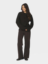 Neo Noir Gio Fluffy Knit Cardigan 168524 Col. Dark brown