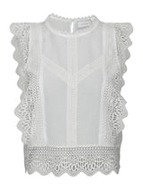 Neo Noir Samia Lace Top 168999 Col. White