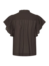 Neo Noir Vinsa S Voile Top 169039 Col. Dark Brown