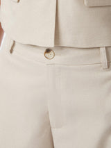 Neo Noir Essiall Linen Pants 169044 Col. Creme