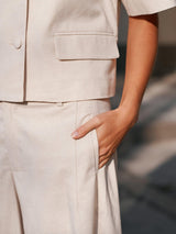 Neo Noir Essiall Linen Pants 169044 Col. Creme