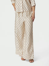Neo Noir Sora Print Pants 169279 Col. Creme