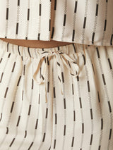 Neo Noir Sora Print Pants 169279 Col. Creme