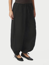 Neo Noir Roxane Balloon Linen Pants 169313 Black