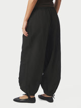 Neo Noir Roxane Balloon Linen Pants 169313 Black