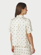 Neo Noir Torana Dotted Blouse 169367 Col. Creme