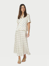 Neo Noir Torana Dotted Blouse 169367 Col. Creme