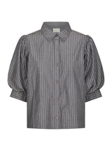 Neo Noir Etta Stripe B Shirt 169544 Col. Dark Grey