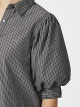 Neo Noir Etta Stripe B Shirt 169544 Col. Dark Grey