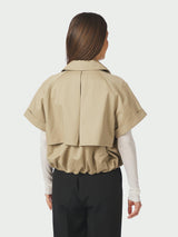 Neo Noir Lisha Trench Vest 169835 Col. Taupe