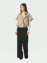 Neo Noir Lisha Trench Vest 169835 Col. Taupe