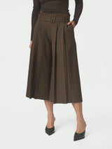 Neo Noir Rilene Midi Pants 169844 Col. Dark brown