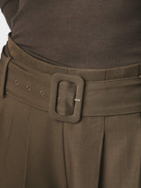 Neo Noir Rilene Midi Pants 169844 Col. Dark brown