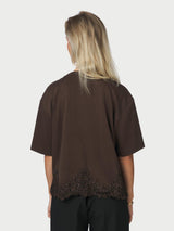 Neo Noir Iria Lace Tee 170063 Col. Brown