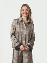 Neo Noir Mistan Pattern Shirt 170075 Col.Beige