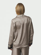 Neo Noir Mistan Pattern Shirt 170075 Col.Beige