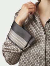 Neo Noir Mistan Pattern Shirt 170075 Col.Beige