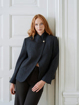 Neo Noir Paria Check Blazer 170226 Col.Dark Grey