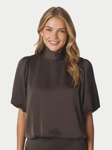 Neo Noir Parisa Heavy Sateen Blouse 170396 Col.676