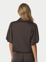 Neo Noir Parisa Heavy Sateen Blouse 170396 Col.676