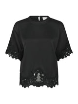 Neo Noir Elle Heavy Sateen Lace Top 170661 Col. black