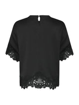 Neo Noir Elle Heavy Sateen Lace Top 170661 Col. black