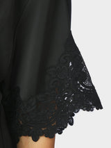 Neo Noir Elle Heavy Sateen Lace Top 170661 Col. black