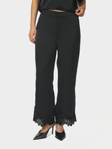 Neo Noir Emery Heavy Sateen Lace Pants 170662 Col. Black