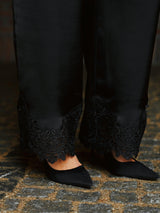 Neo Noir Emery Heavy Sateen Lace Pants 170662 Col. Black