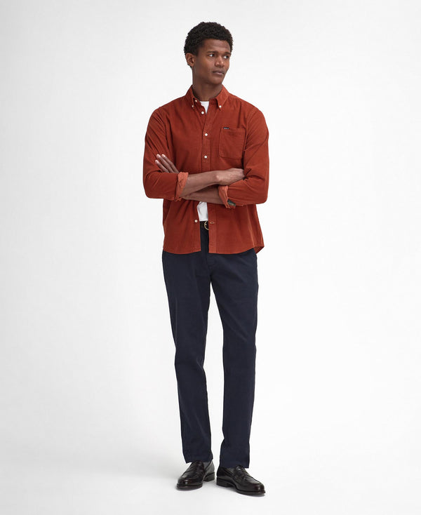 Barbour skjorte fløjl Ramsey MSH5001 orange