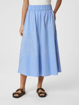 Neo Noir Yara Poplin Skirt 158280 Col. Sky Blue