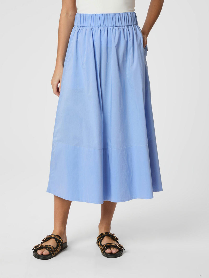 Neo Noir Yara Poplin Skirt 158280 Col. Sky Blue