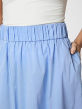 Neo Noir Yara Poplin Skirt 158280 Col. Sky Blue