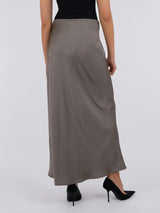 Neo Noir Nederdel Vicky Heavy Sateen 159588 varm Grå
