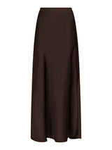 Neo Noir Vicky Heavy Sateen Skirt 159588 Col. Dark Brown