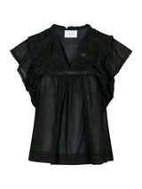Neo Noir Jayla S Voile Top 159881 Col. Black 100