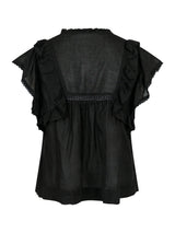 Neo Noir Jayla S Voile Top 159881 Col. Black 100
