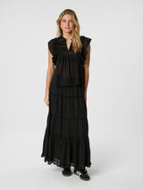 Neo Noir Jayla S Voile Top 159881 Col. Black 100