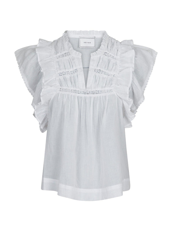 Neo Noir Jayla S Voile Top 159881 Col. White 120