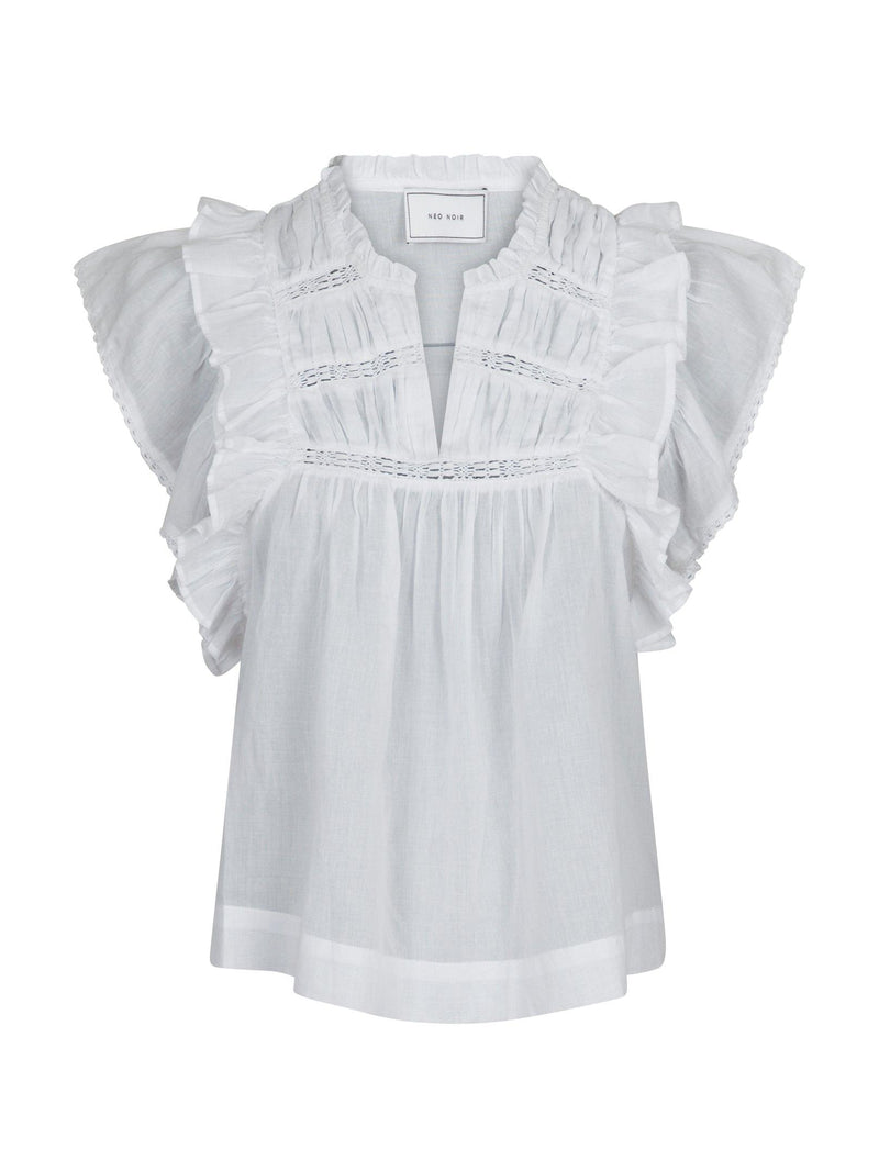 Neo Noir Jayla S Voile Top 159881 Col. White 120