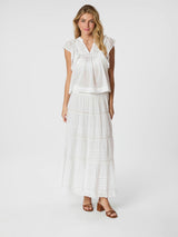 Neo Noir Jayla S Voile Top 159881 Col. White 120