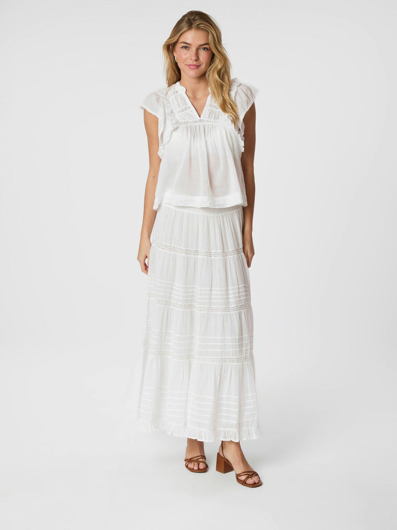Neo Noir Jayla S Voile Top 159881 Col. White 120