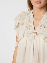 Neo Noir Jayla S Voile Top 159881 Col. Ivory 124