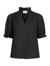 Neo Noir Odesa Linen Blouse 160264 Col. Black 100