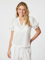 Neo Noir Odesa Linen Blouse 160264 Col. White 120
